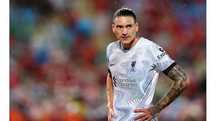 No fue un buen debut para Darwin Núñez en Liverpool.