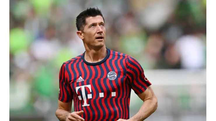 Robert Lewandowski se presentó en los entrenamientos de Bayern Múnich.