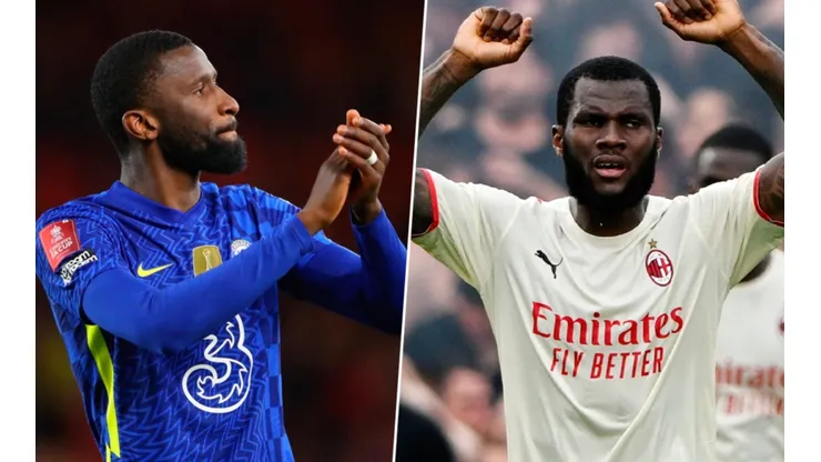 Antonio Rüdiger y Franck Kessié.