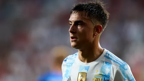 Paulo Dybala en un encuentro con la selección Argentina.