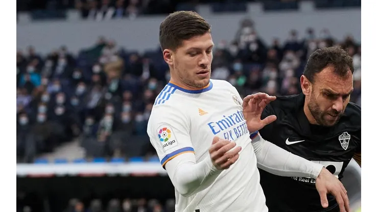 Luka Jovic en acción con Real Madrid.