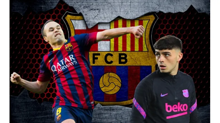 Andrés Iniesta y Pedri.