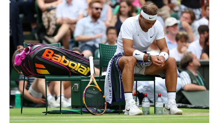 Rafael Nadal se lesionó en los cuartos de final de Wimbledon 2022