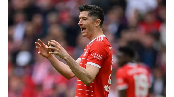 Lewandowski en acción con Bayern Múnich.