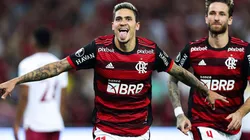 Pedro, la gran figura de Flamengo anotando cuatro goles.