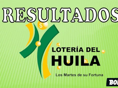 Resultados finales de la Lotería del Huila, último Sorteo 4554 del martes 5 de julio