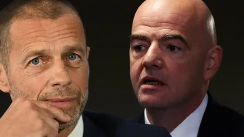Aleksander Ceferin y Gianni Infantino, presidentes de UEFA y FIFA.