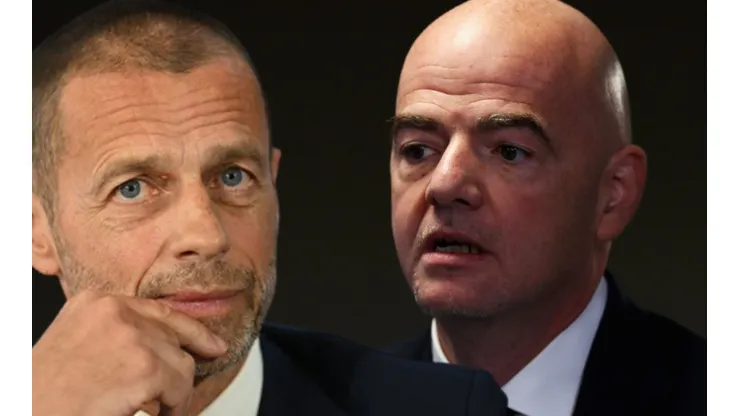 Aleksander Ceferin y Gianni Infantino, presidentes de UEFA y FIFA.