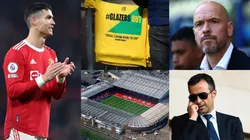 Cristiano Ronaldo, Manchester United, Erik Ten Hag y Jorge Mendes.