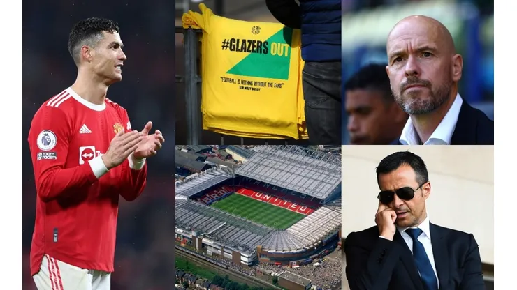 Cristiano Ronaldo, Manchester United, Erik Ten Hag y Jorge Mendes.