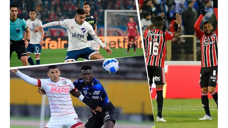 Nacional, Sao Paulo e Independiente del Valle, triunfaron.