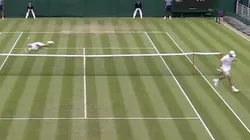 Insólito punto en Wimbledon.