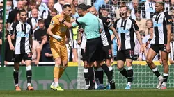 Newcastle en acción de juego en la temporada anterior.