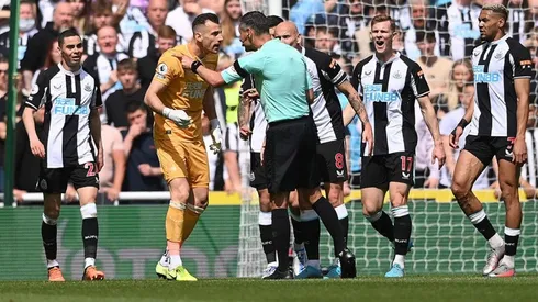 Newcastle en acción de juego en la temporada anterior.