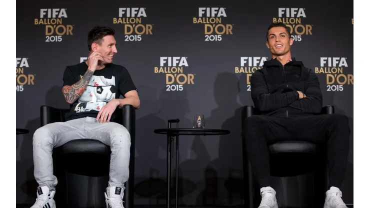 Lionel Messi y Cristiano Ronaldo en el Balón de Oro 2015.