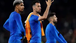 Festejo de partido de Barcelona.