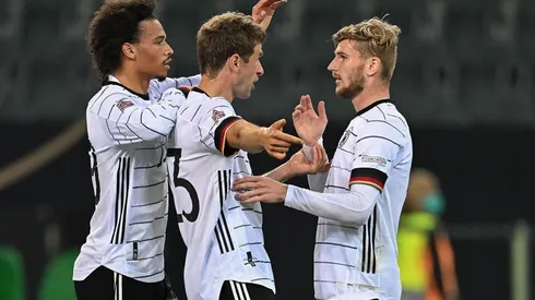 Alemania en festejo de gol.