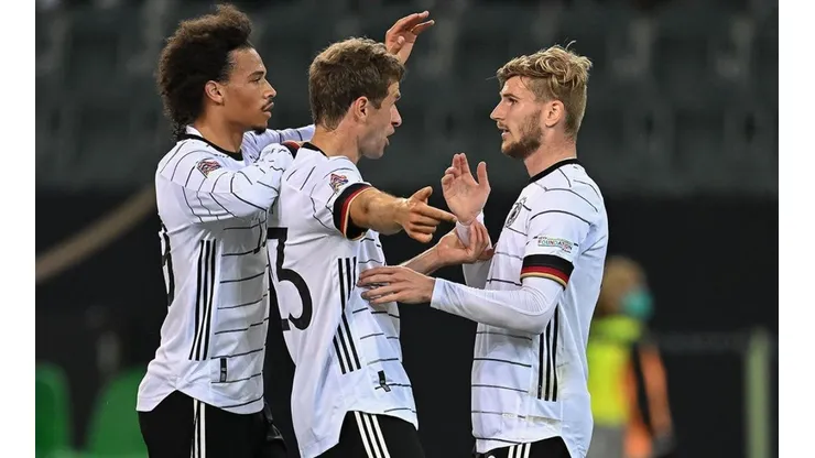 Alemania en festejo de gol.