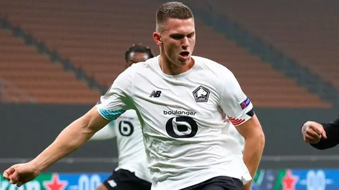 Sven Botman en acción con Lille.