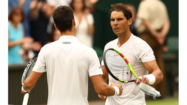 Novak Djokovic v Rafa Nadal en Wimbledon