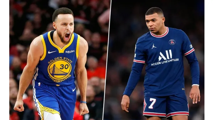 Stephen Curry y Kylian Mbappé.