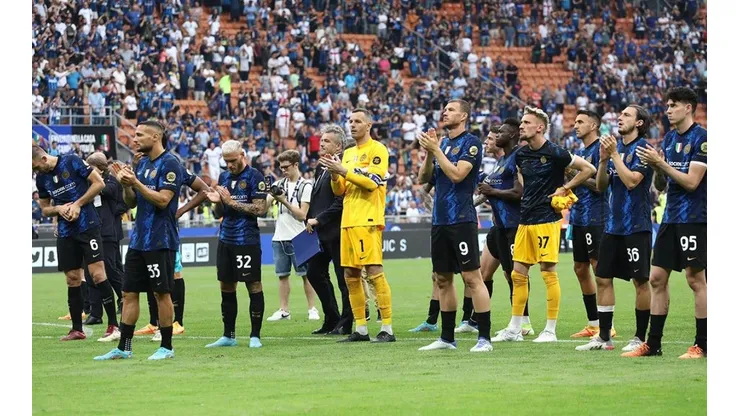 Inter en partido de temporada 2021/2022.