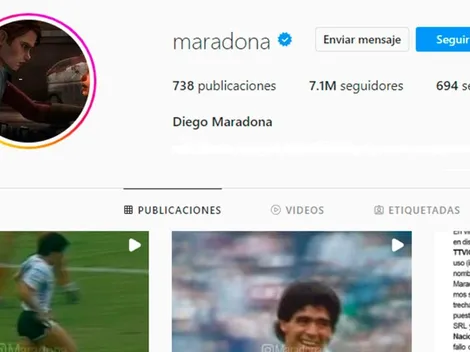 Hackearon la cuenta de Instagram de Diego Maradona: qué publicaron