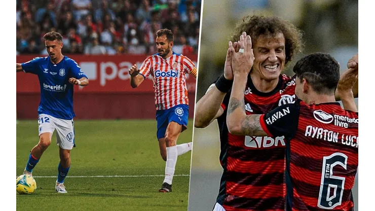 Tenerife vs Girona y Flamengo, equipos en acción.