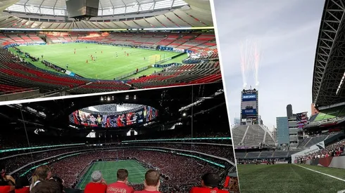 Estadios de Vancouver, Atlanta y Seattle.