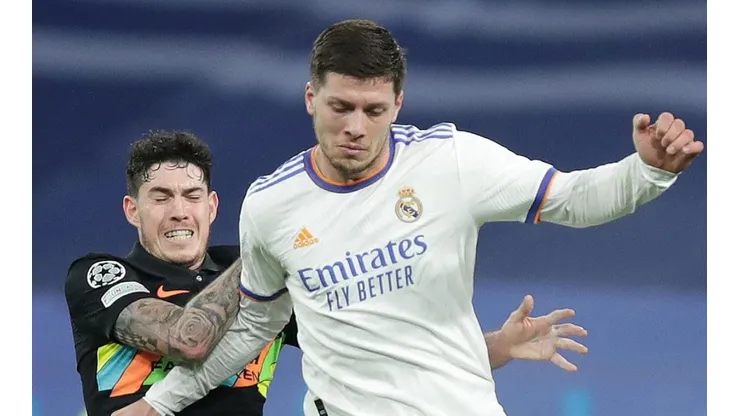 Luka Jovic en acción con Real Madrid.
