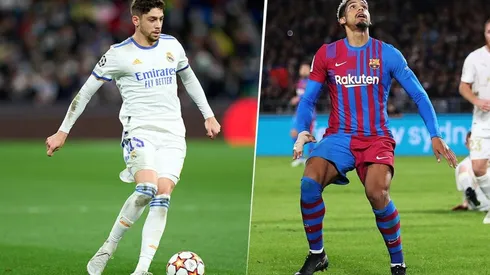 Valverde y Araújo en acción con sus clubes.