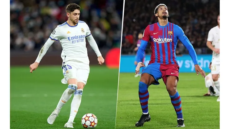 Valverde y Araújo en acción con sus clubes.