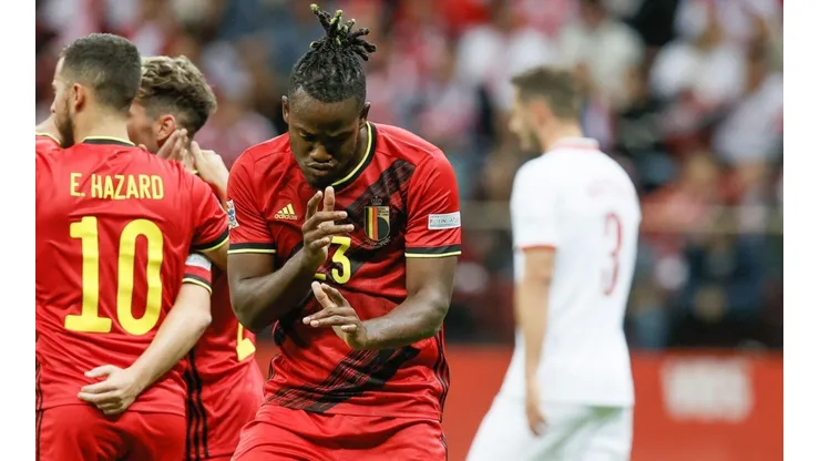 Michy Batshuayi, autor del gol de Bélgica.