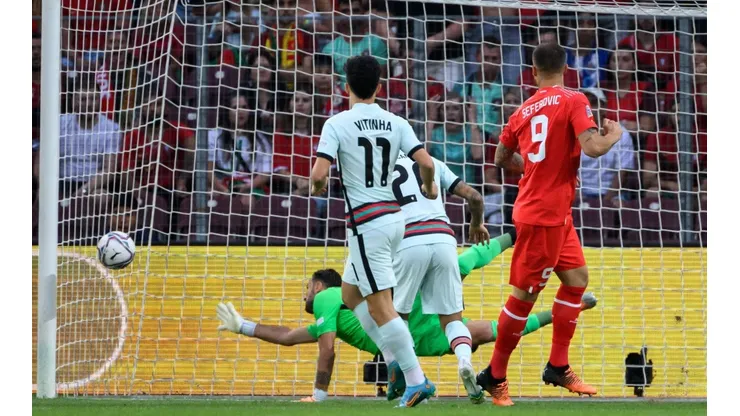 Seferovic, autor del único gol del partido.