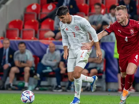 Alineaciones de España vs República Checa por la Nations League