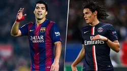 Suárez y Cavani en sus clubes que los compraron por los cielos.