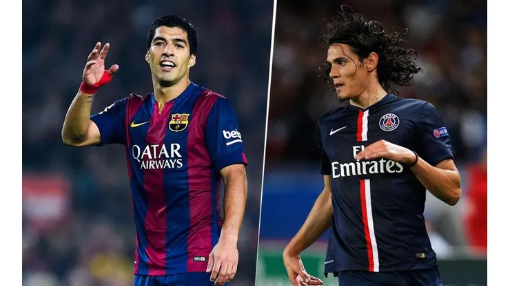Suárez y Cavani en sus clubes que los compraron por los cielos.
