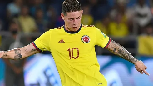 James Rodríguez en juego de Colombia.