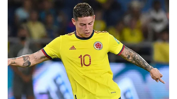 James Rodríguez en juego de Colombia.