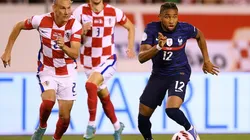 Croacia y Francia en acción.
