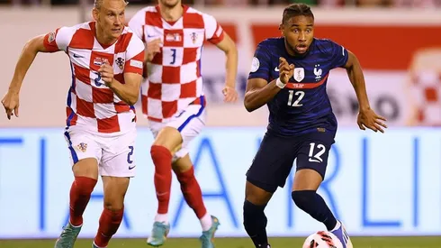 Croacia y Francia en acción.