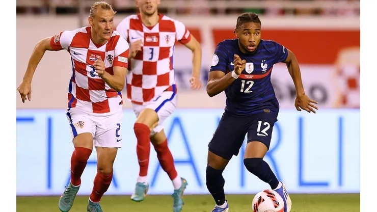 Croacia y Francia en acción.