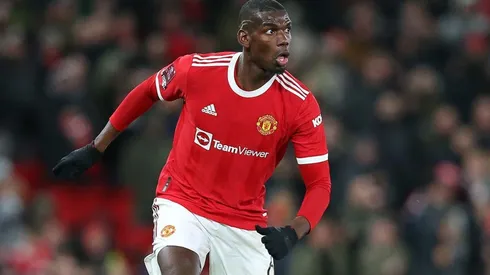 Pogba en acción con Manchester United.