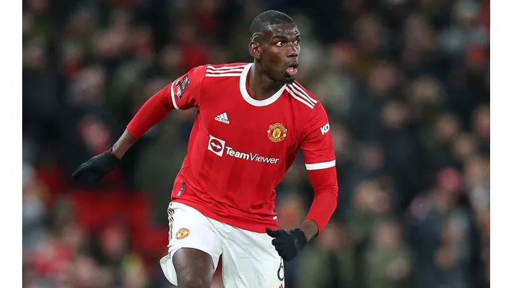 Pogba en acción con Manchester United.