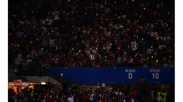 Estadio de Viena sin luz por apagón.