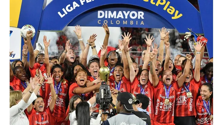 América de Cali celebra.