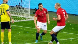 Haaland, autor de un doblete para Noruega.