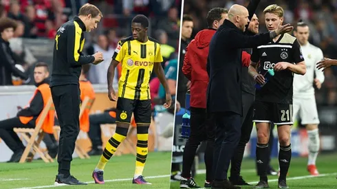 Dembélé con Tuchel y ten Hag con de Jong.