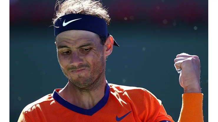 Rafael Nadal en acción.