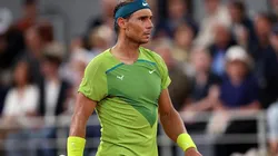 Rafael Nadal en acción de semifinales.